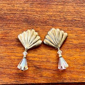 Drop earrings, 925 on backings, slightly tarnished and might need cleaning.